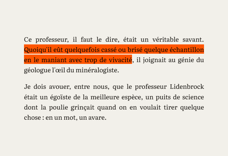 MontLivre — highlight in ochre, on paper