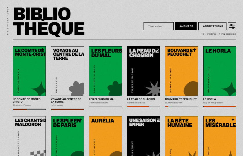 MontLivre — MontLivre 2.3.5 — Bibliothèque