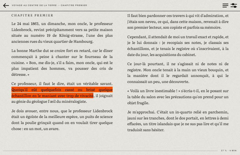 MontLivre — Reader
